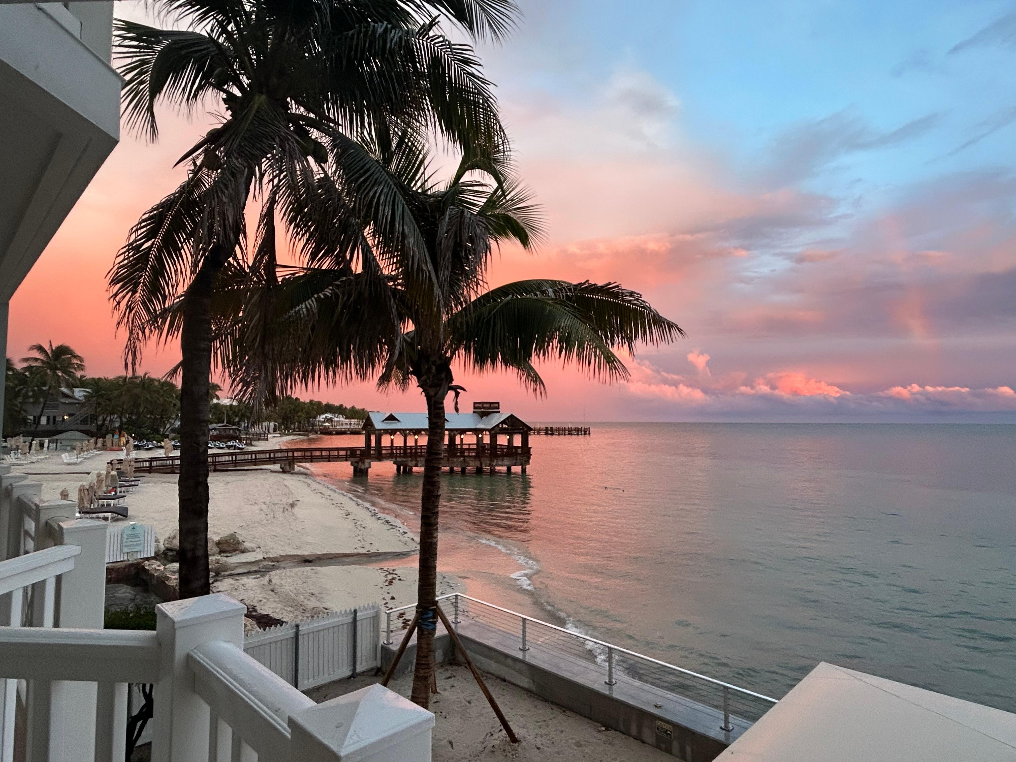 View from the oceanfront king balcony