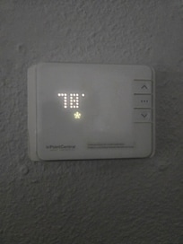 Temperature when we arrived