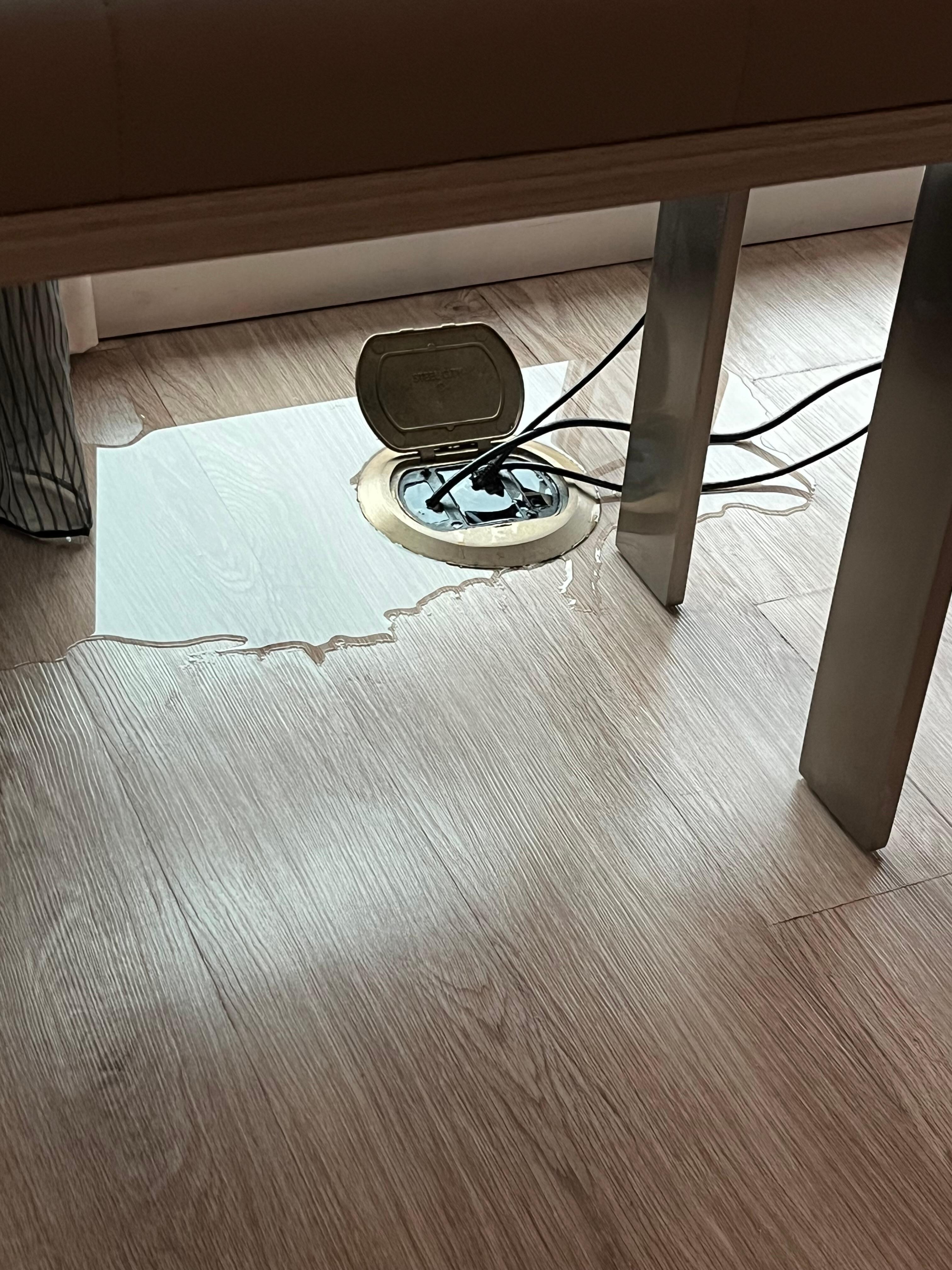 Water came through window and soaked cords