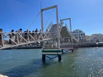 Traffic jam on the draw bridge