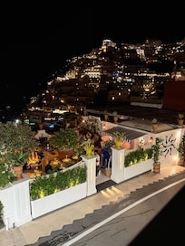 View from the terrace by night.