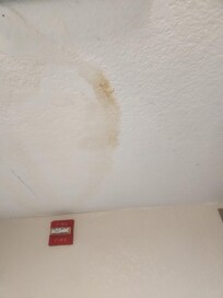 Stains on ceiling