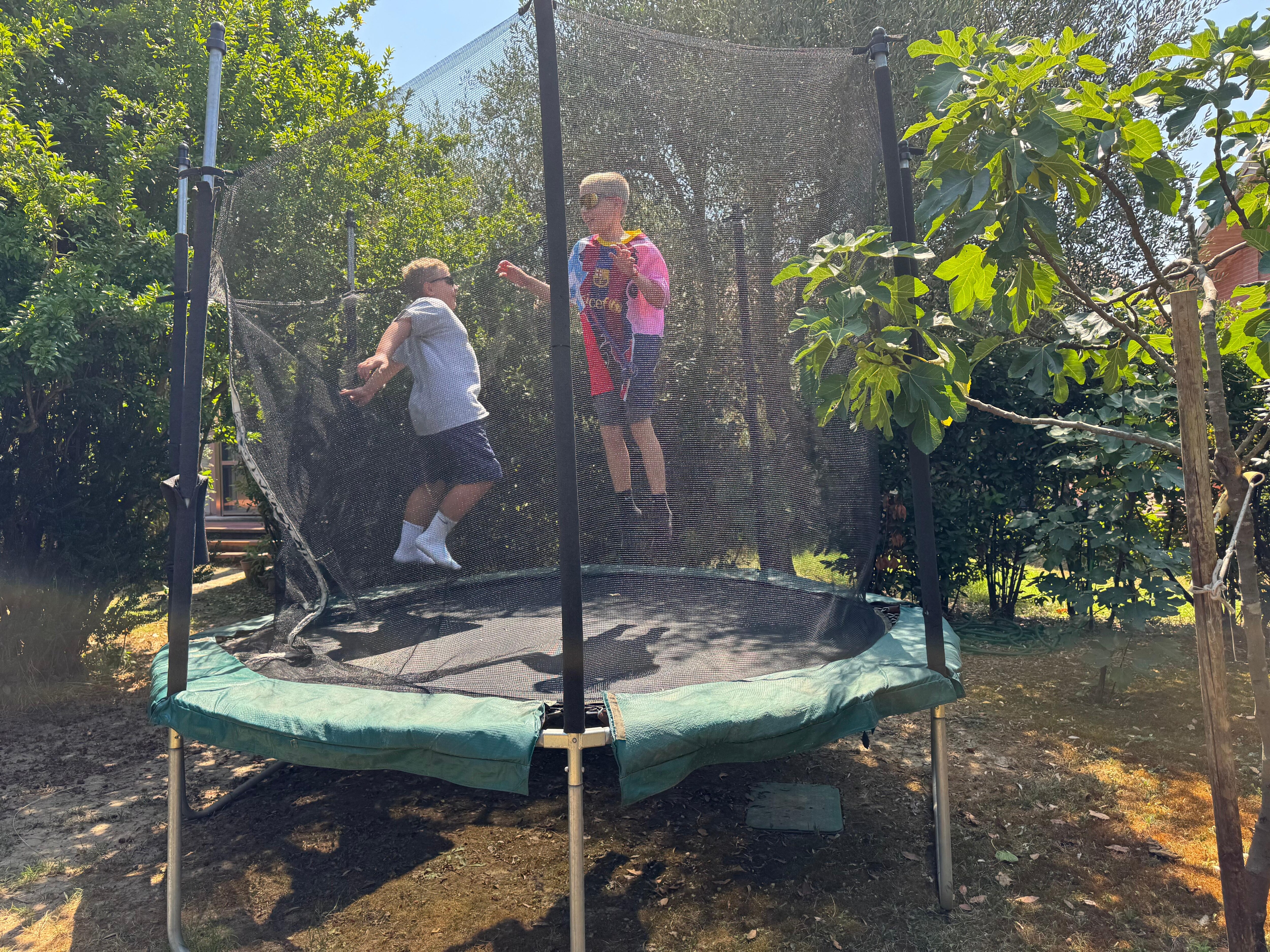 Trampoline area