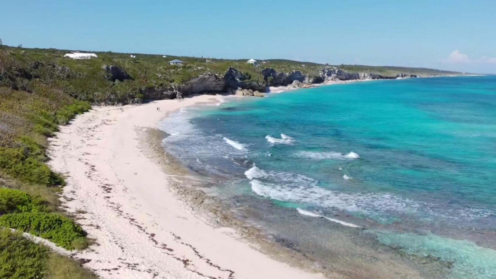 Image from drone of Surfer's Beach