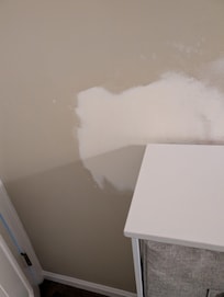 unfinished bedroom wall