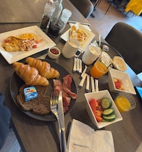 First day breakfast.