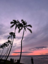 Sunset from property viewing