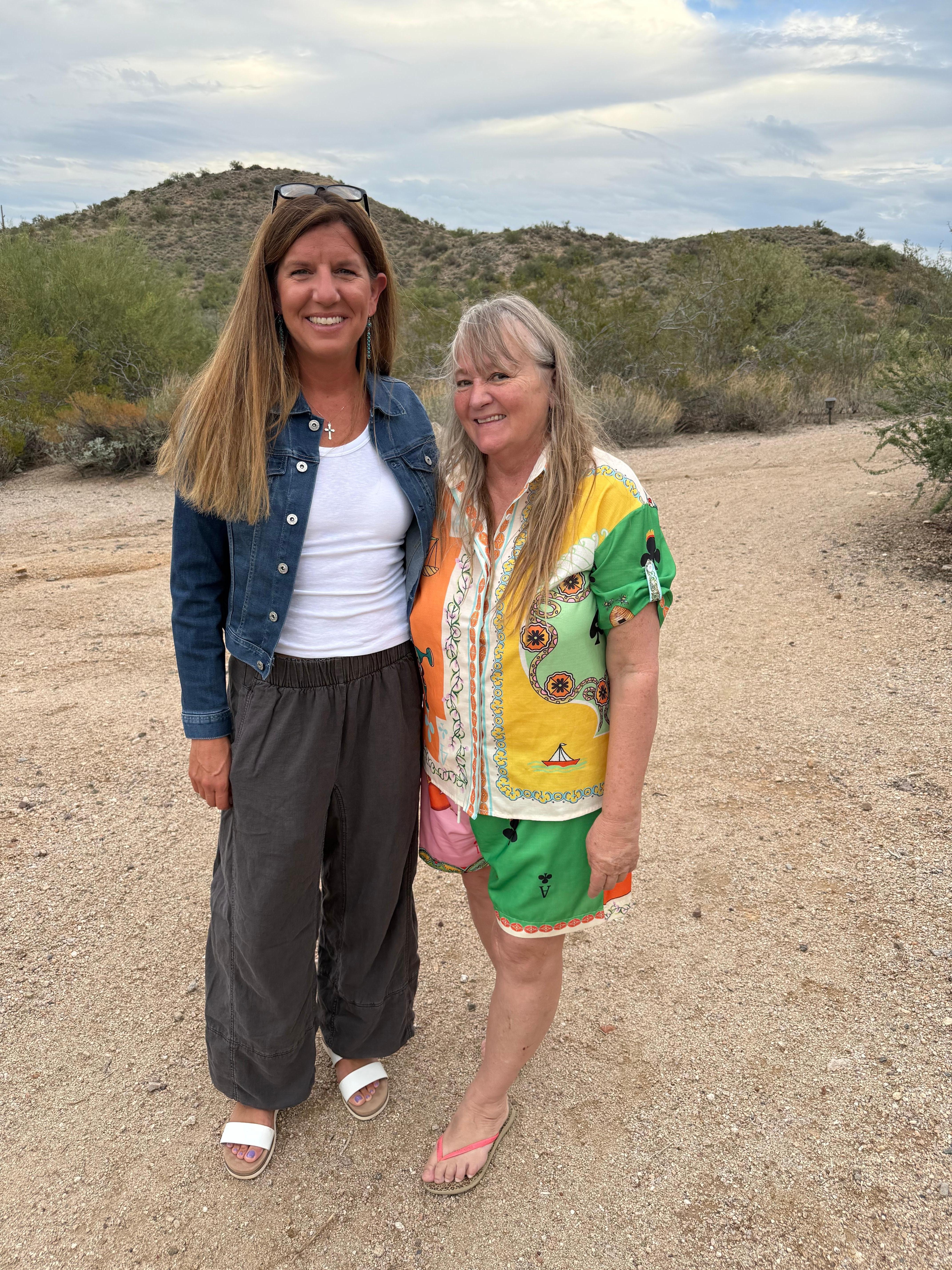 At property with Yvonne. 