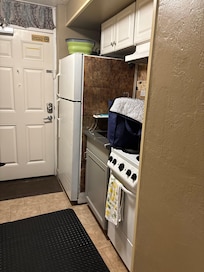 View of kitchenette area