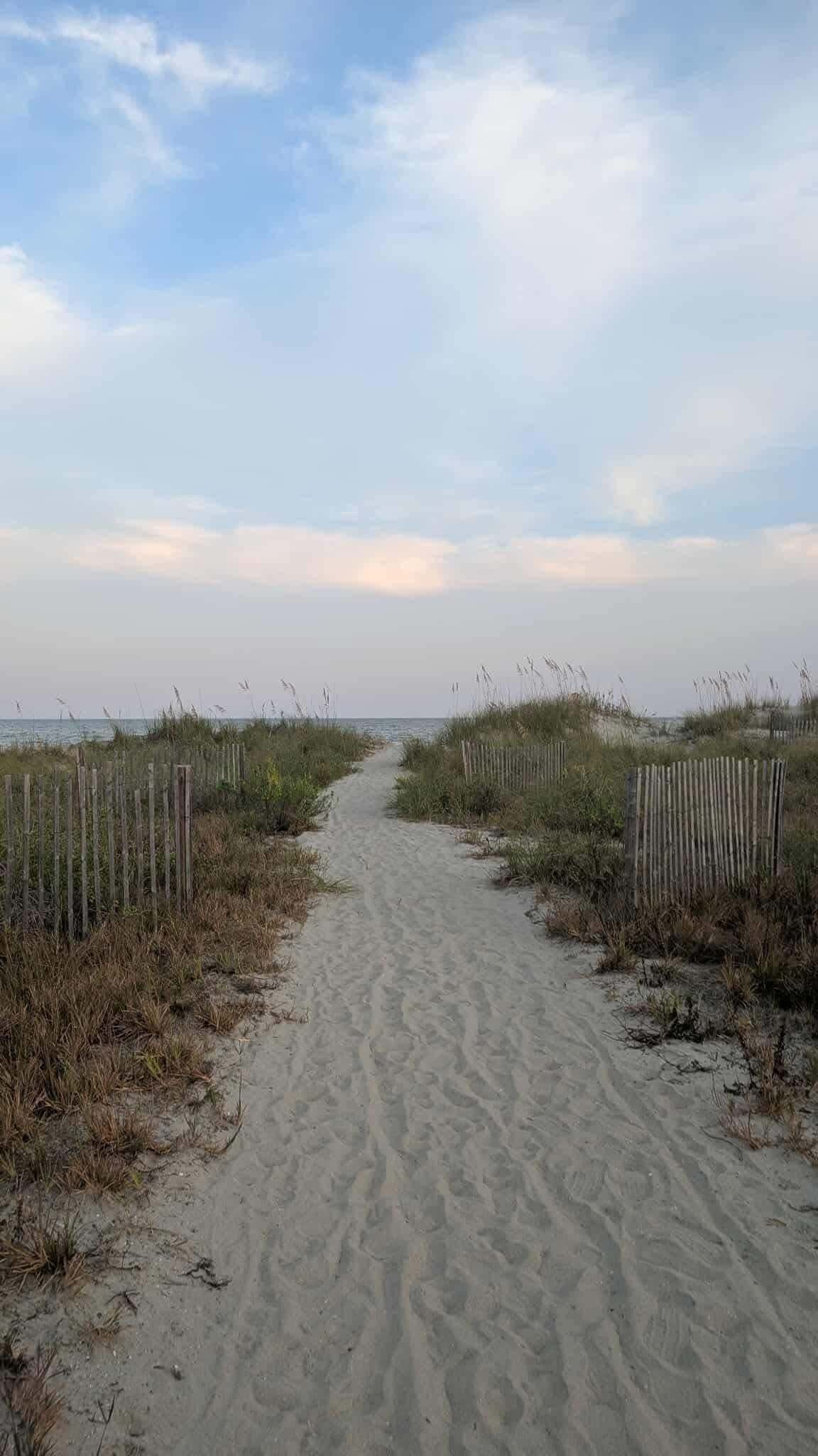 Beach path.