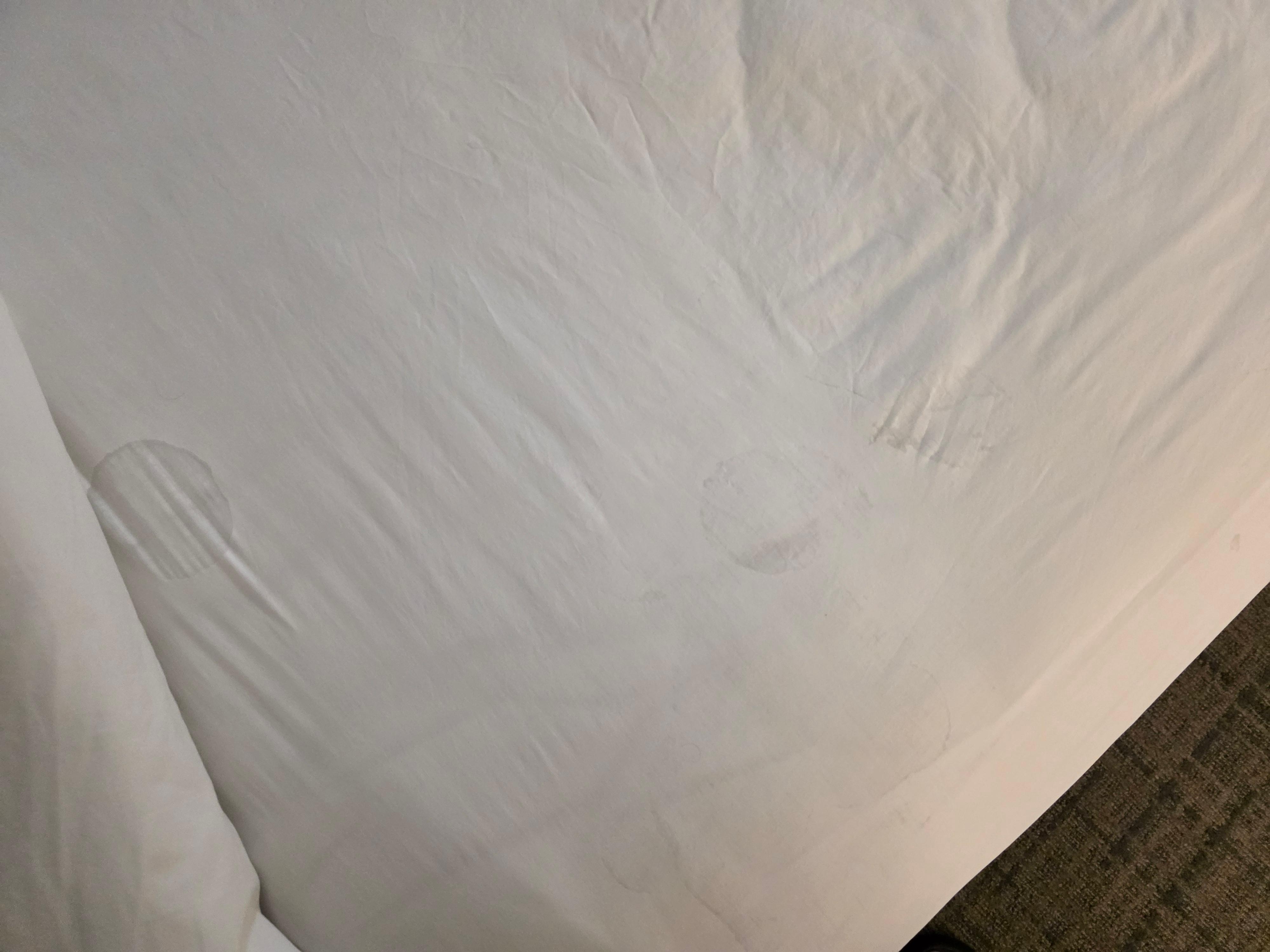 Stained bedding