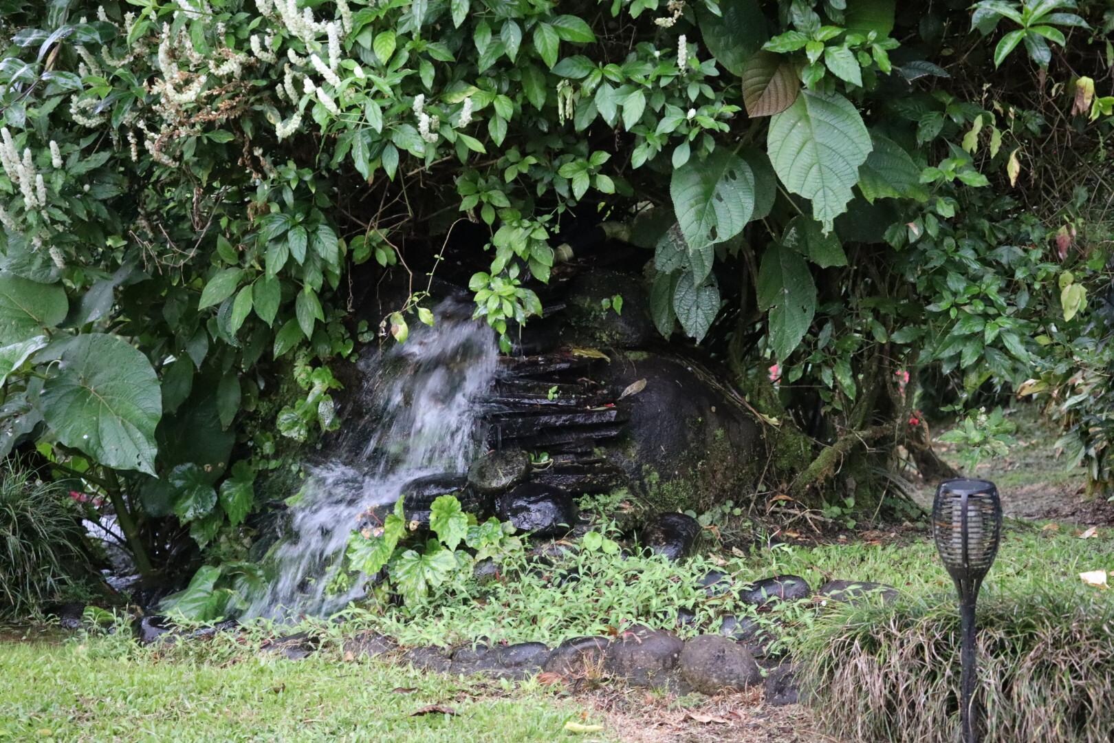 Fountains and Pools on the property.  