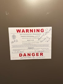 Elevator notice