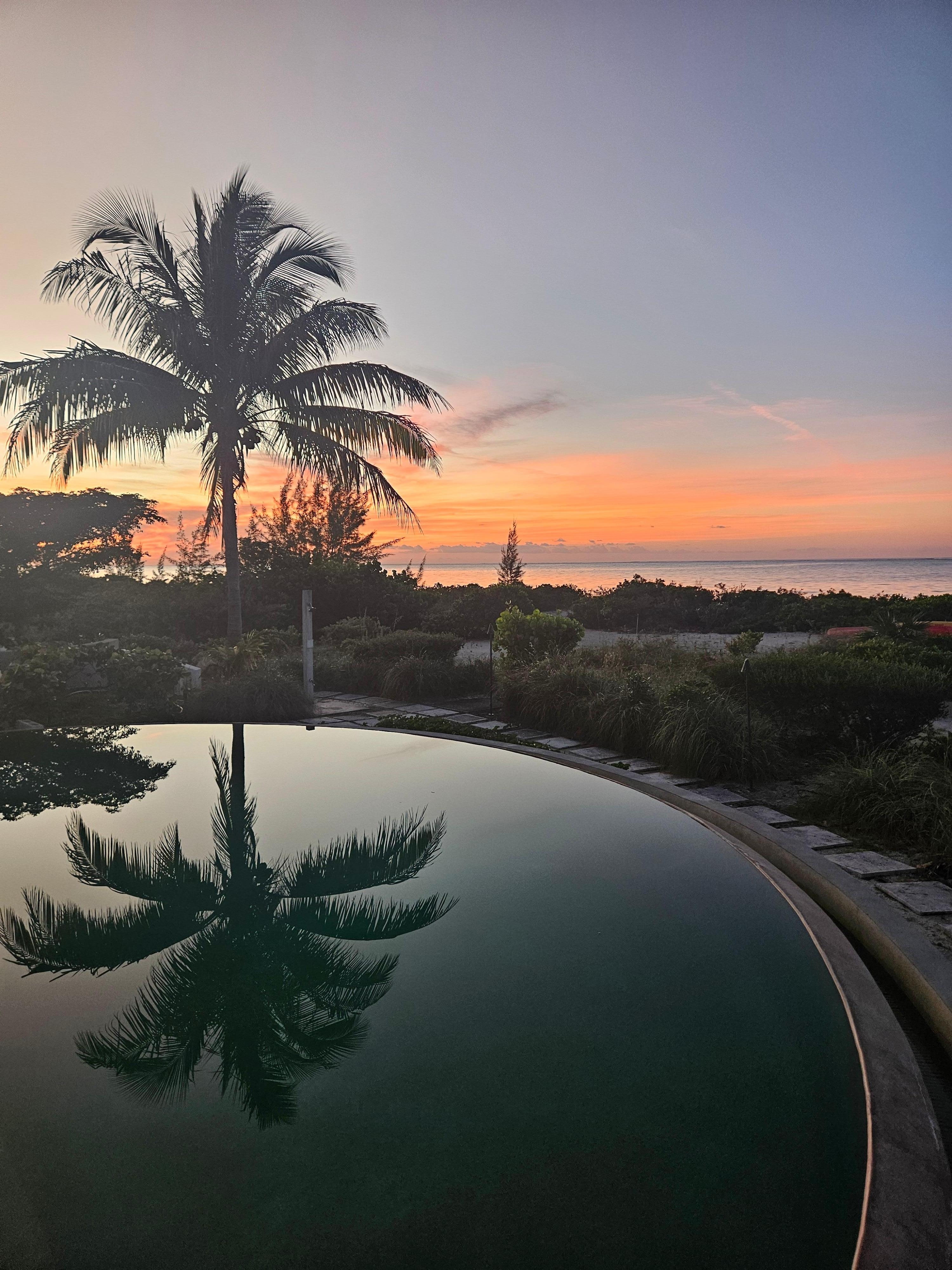 Sunset from the patio 