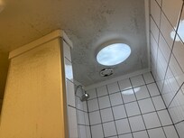 Foxing in old bathroom