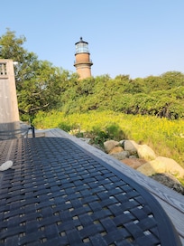 The Gay Head lighthouse from the back porch.