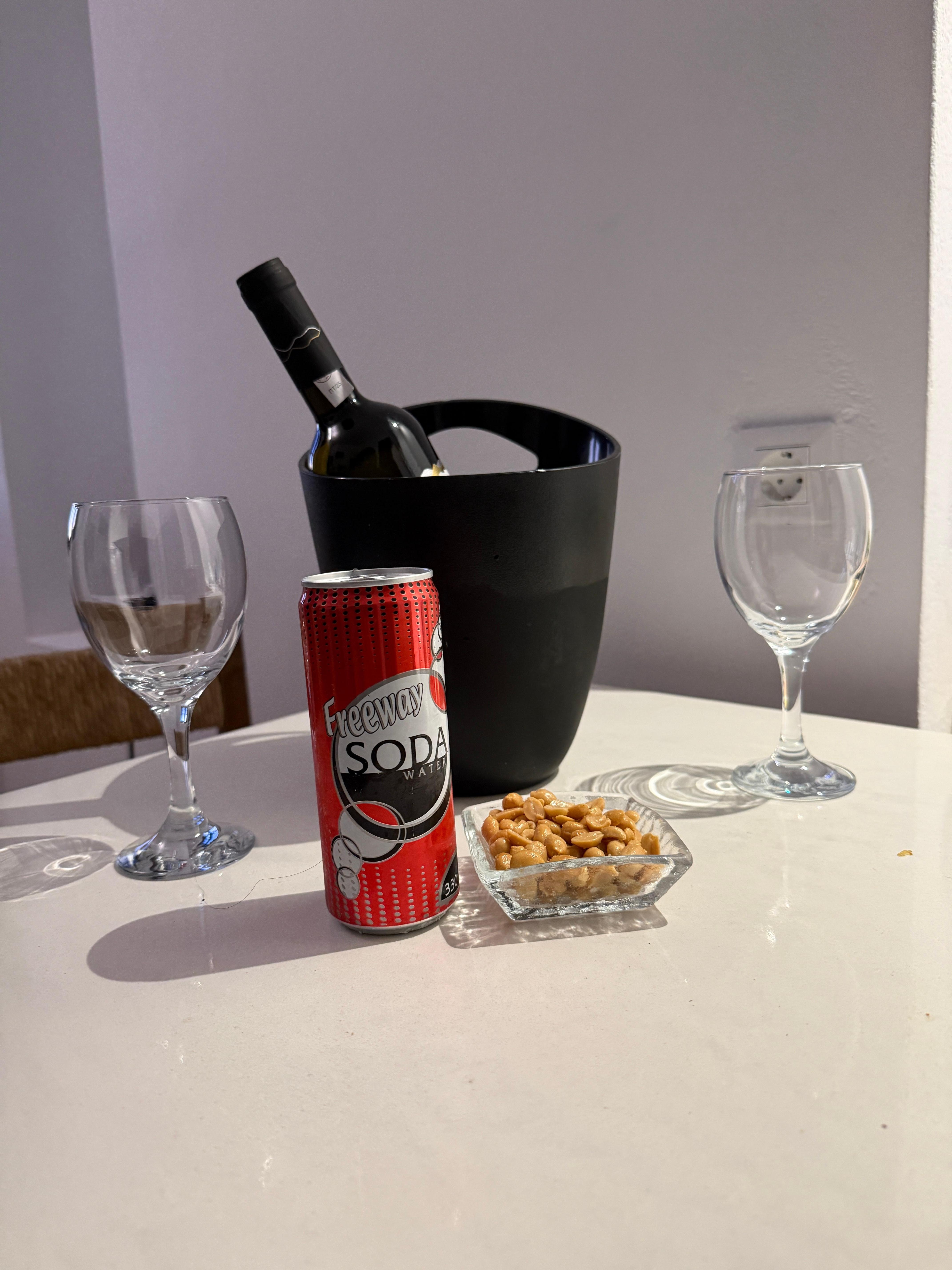 Free wine per stay 1 bottle