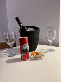 Free wine per stay 1 bottle