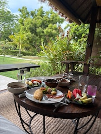 Breakfast from balcony