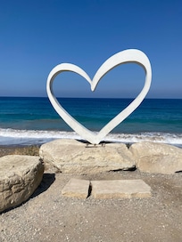 Photo opportunity over looking the med .