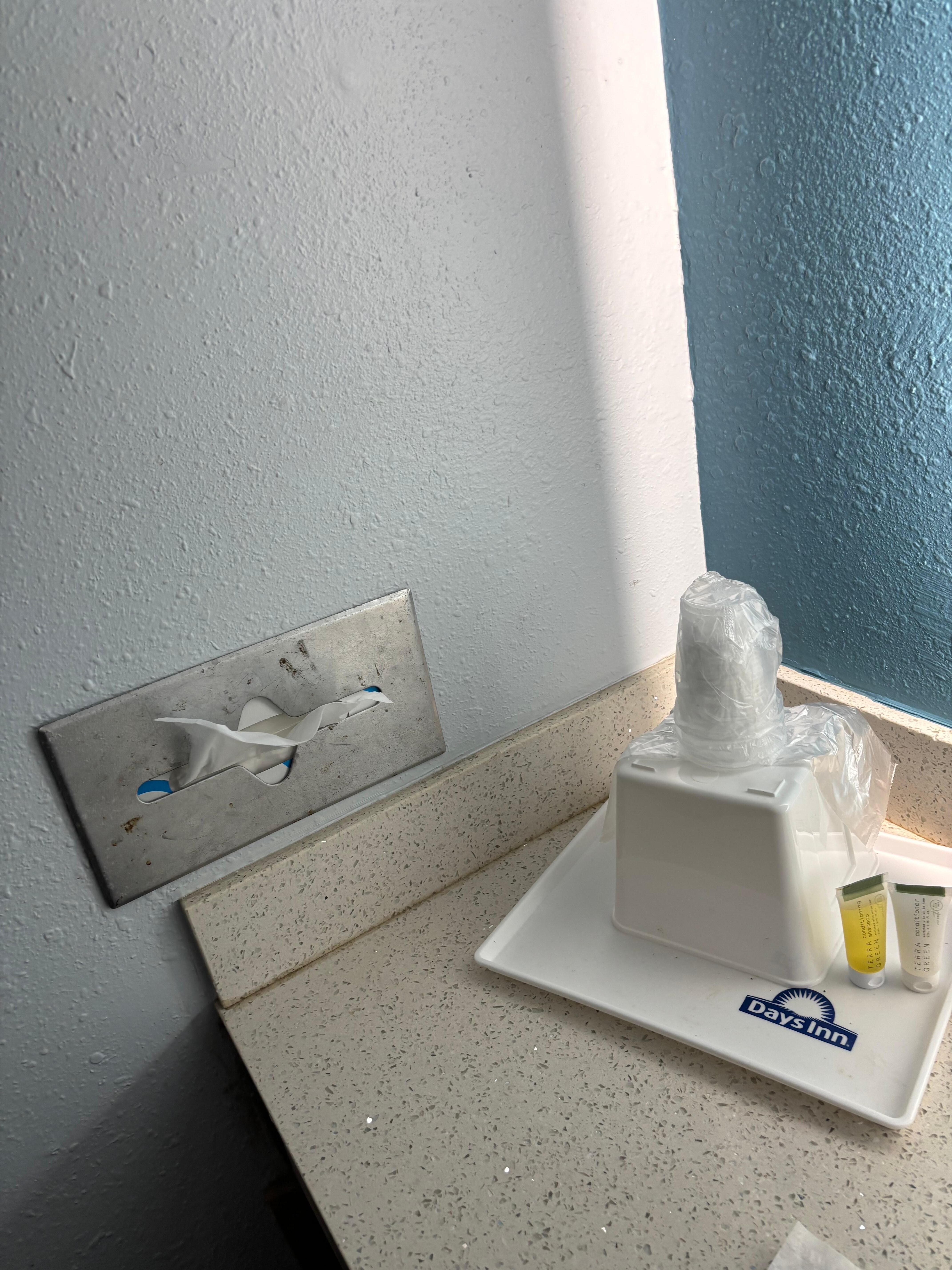 Dirty Kleenex dispenser