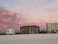 Tradewinds from the beach at sunset