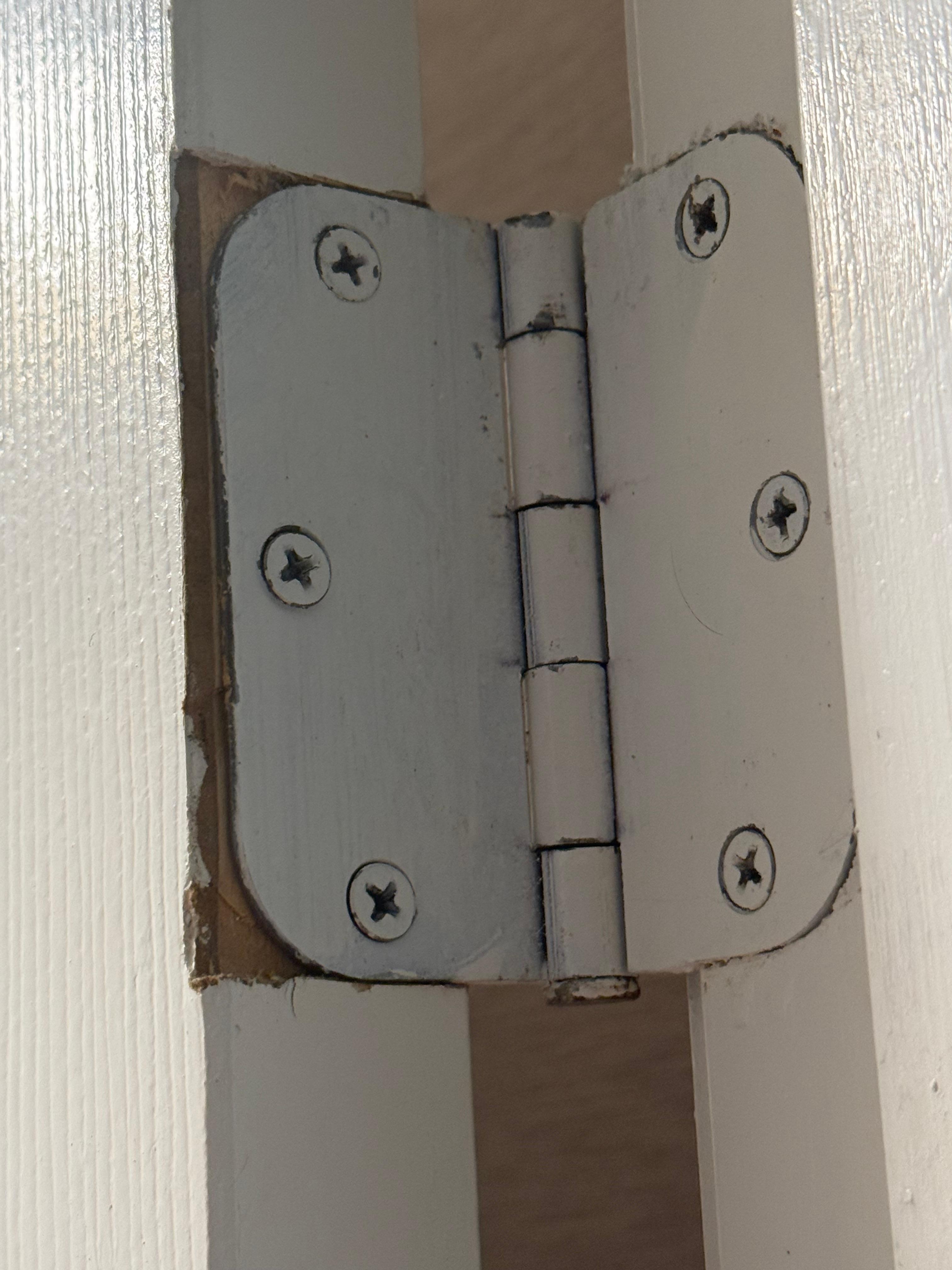 The bathroom door did not shut properly