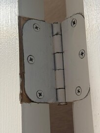 The bathroom door did not shut properly