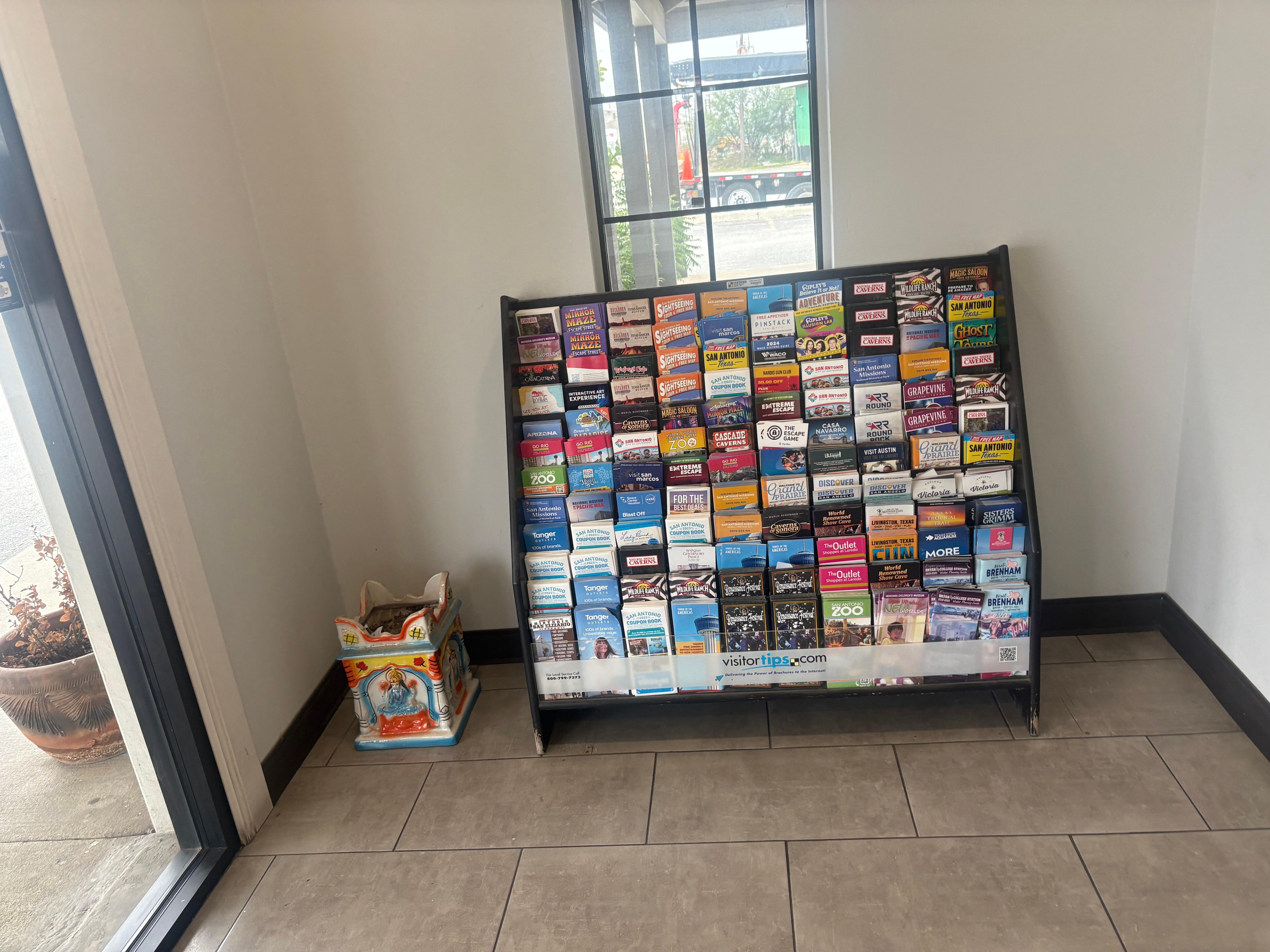 There was a trash can and I was told to take my trash to my room