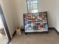 There was a trash can and I was told to take my trash to my room