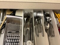 Peanut butter in knife