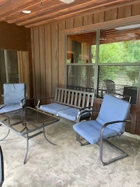 Outside covered porch
