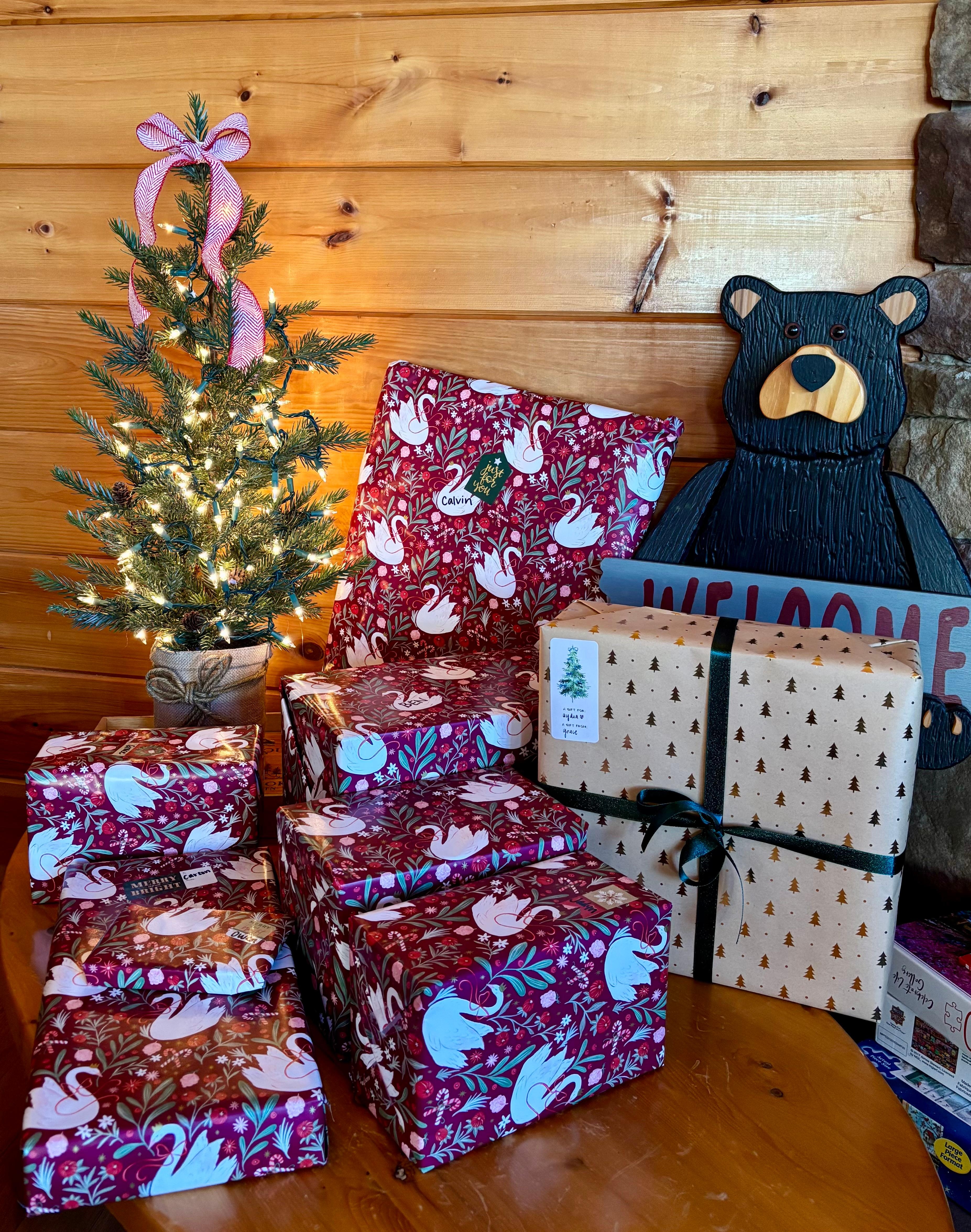 Added our own Christmas tree to set the mood