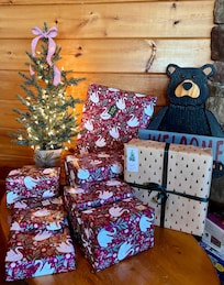 Added our own Christmas tree to set the mood