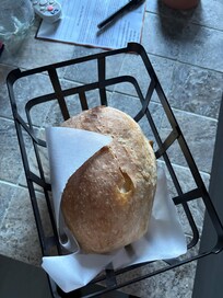 Freshly baked bread delivered to my door by Sharon herself - just divine!