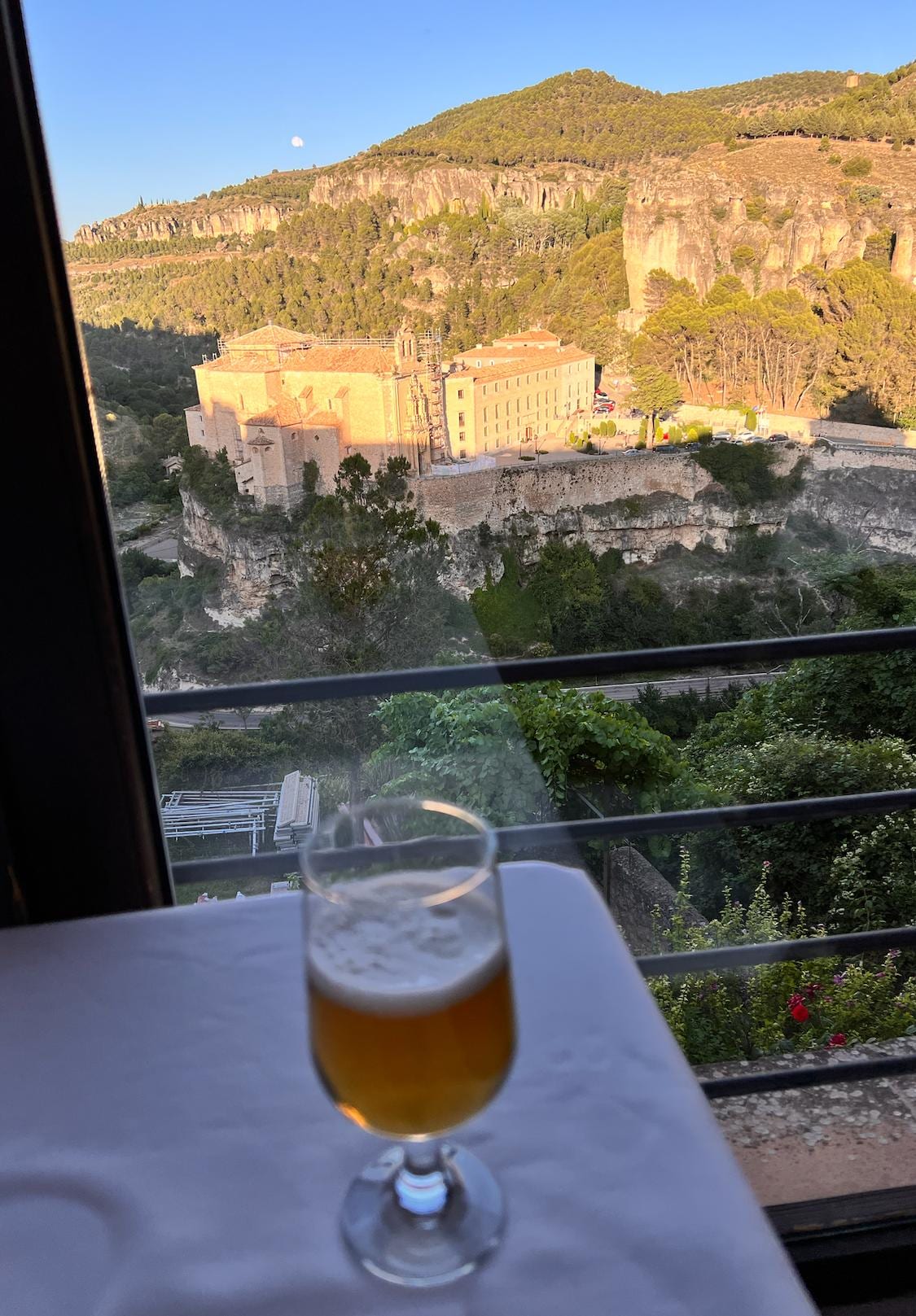 Foto hecha desde el restaurante.