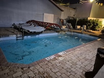 Pool was dirty mot able to used. Towels were very very stained with youbknke what!@! Also many holes