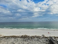Beach view from balcony.