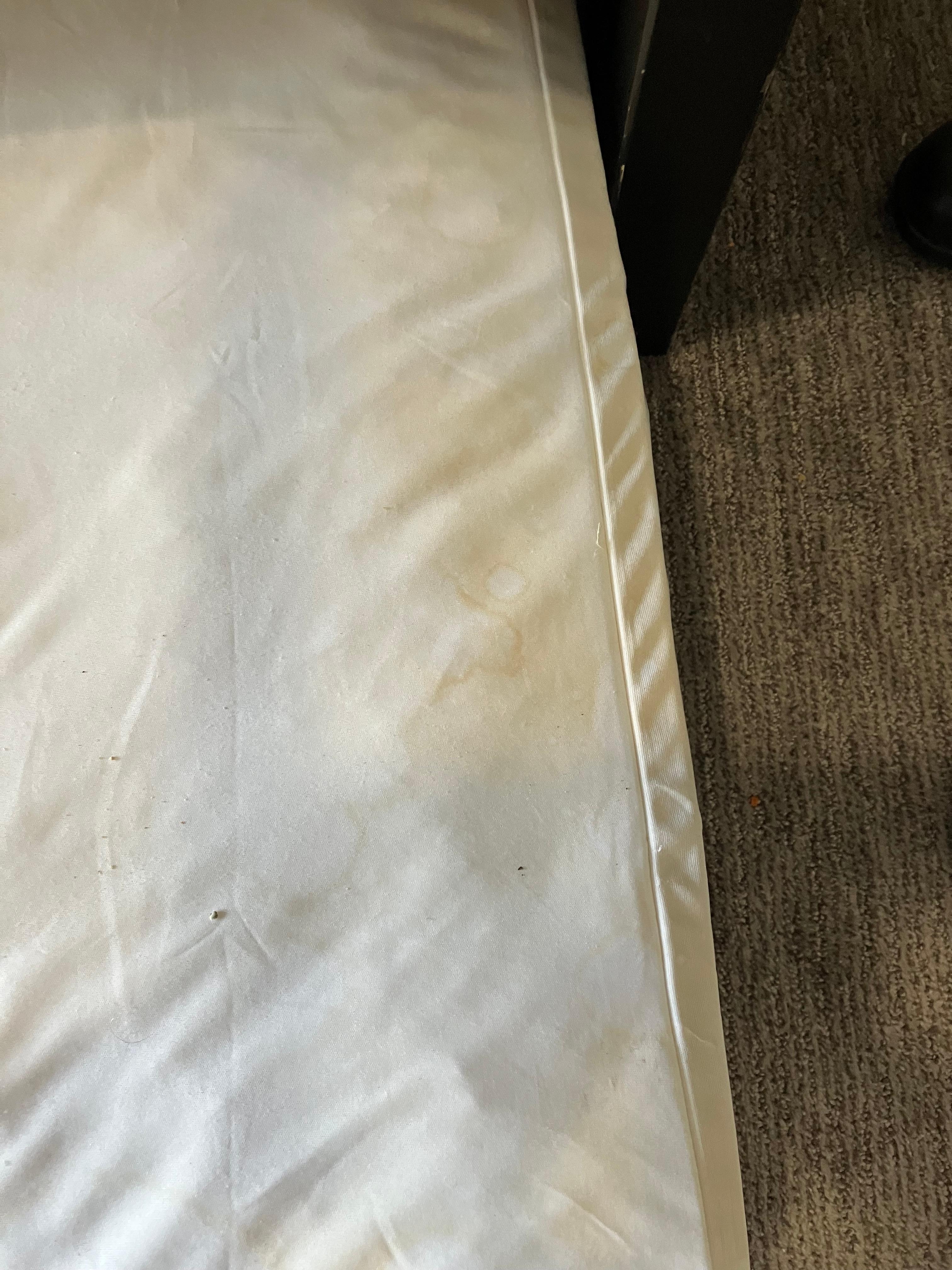 Dirty mattress pad