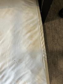 Dirty mattress pad
