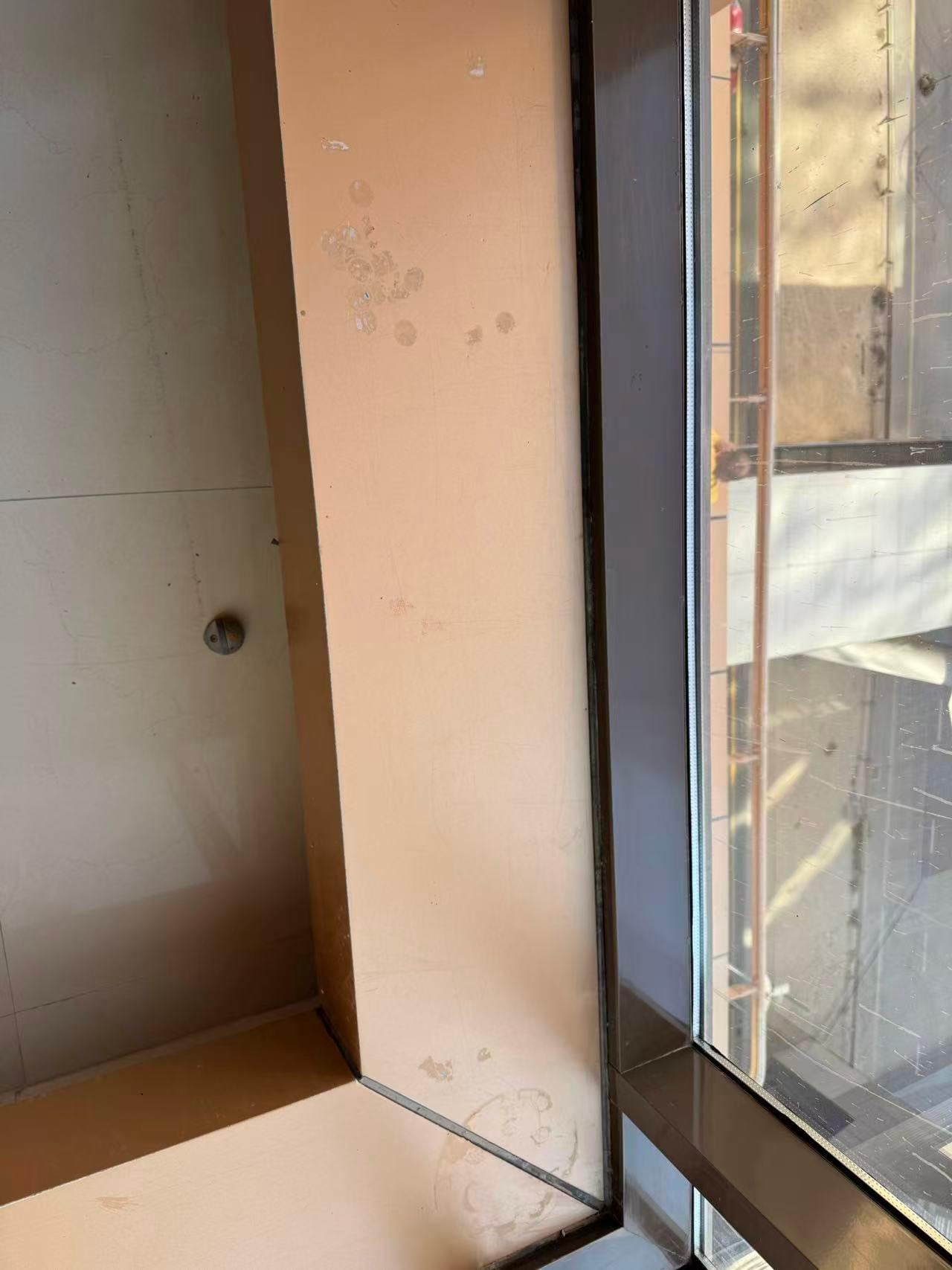 dirty marks nearby window