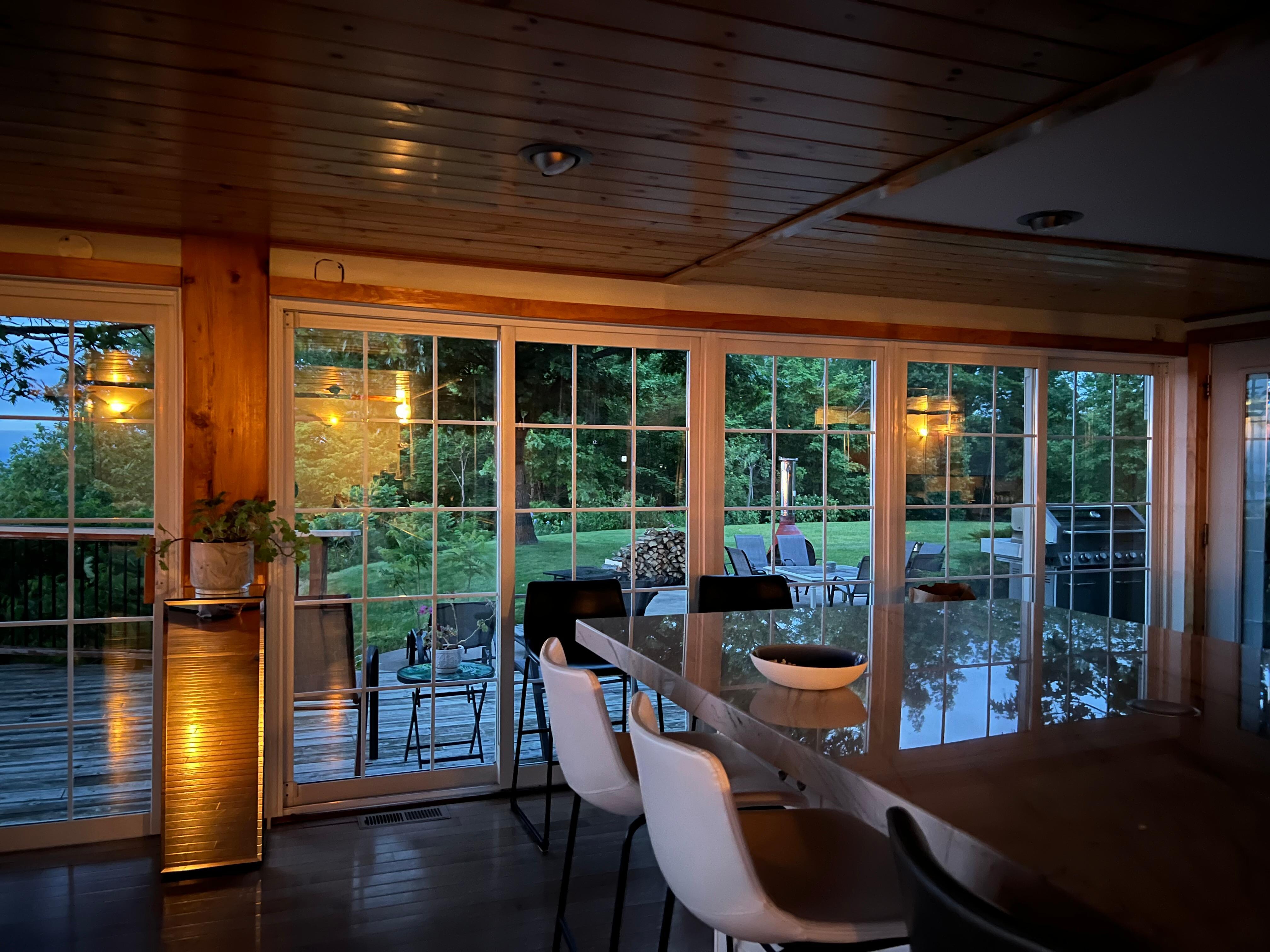 Nice bank of windows letting in great light