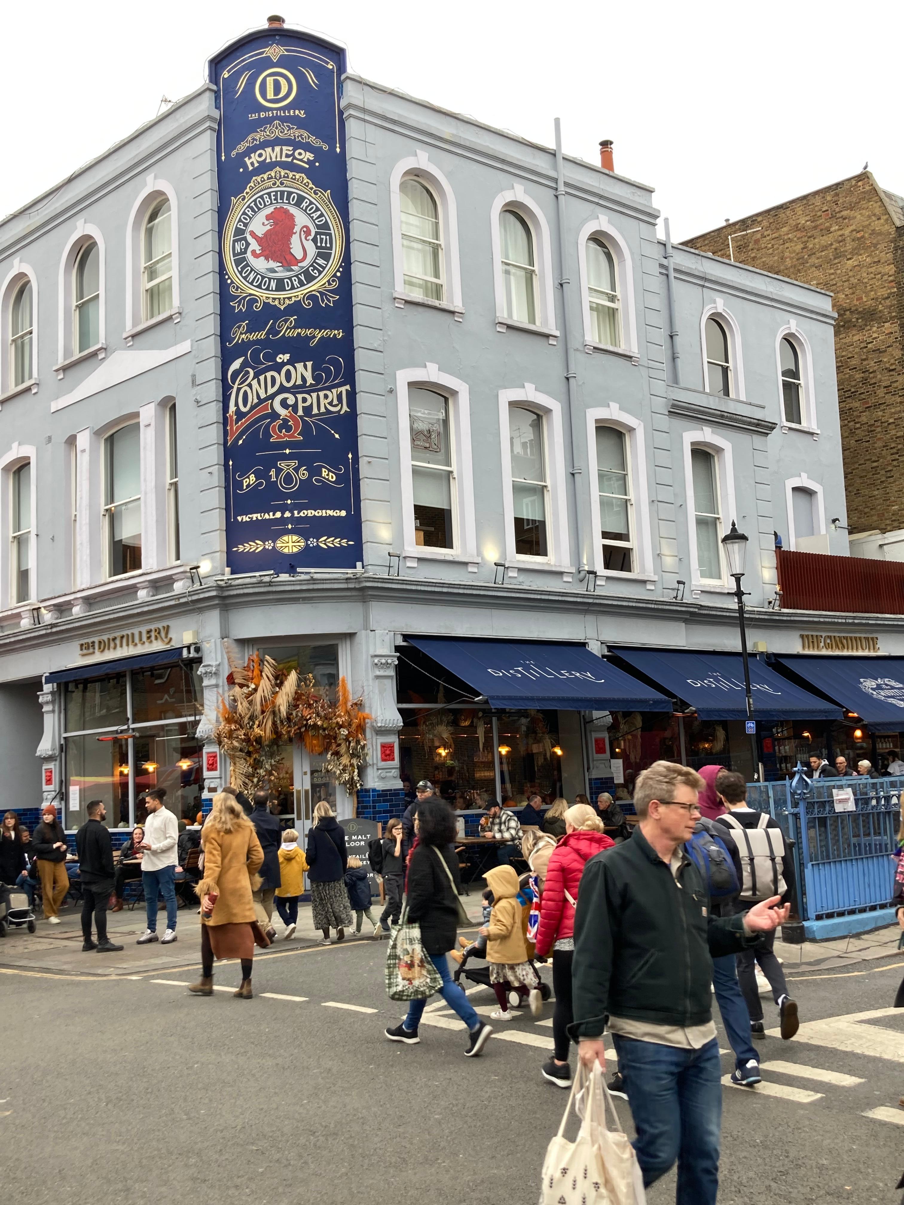 Portobello Market à Notting Hill 