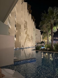 Garden view walk out pool