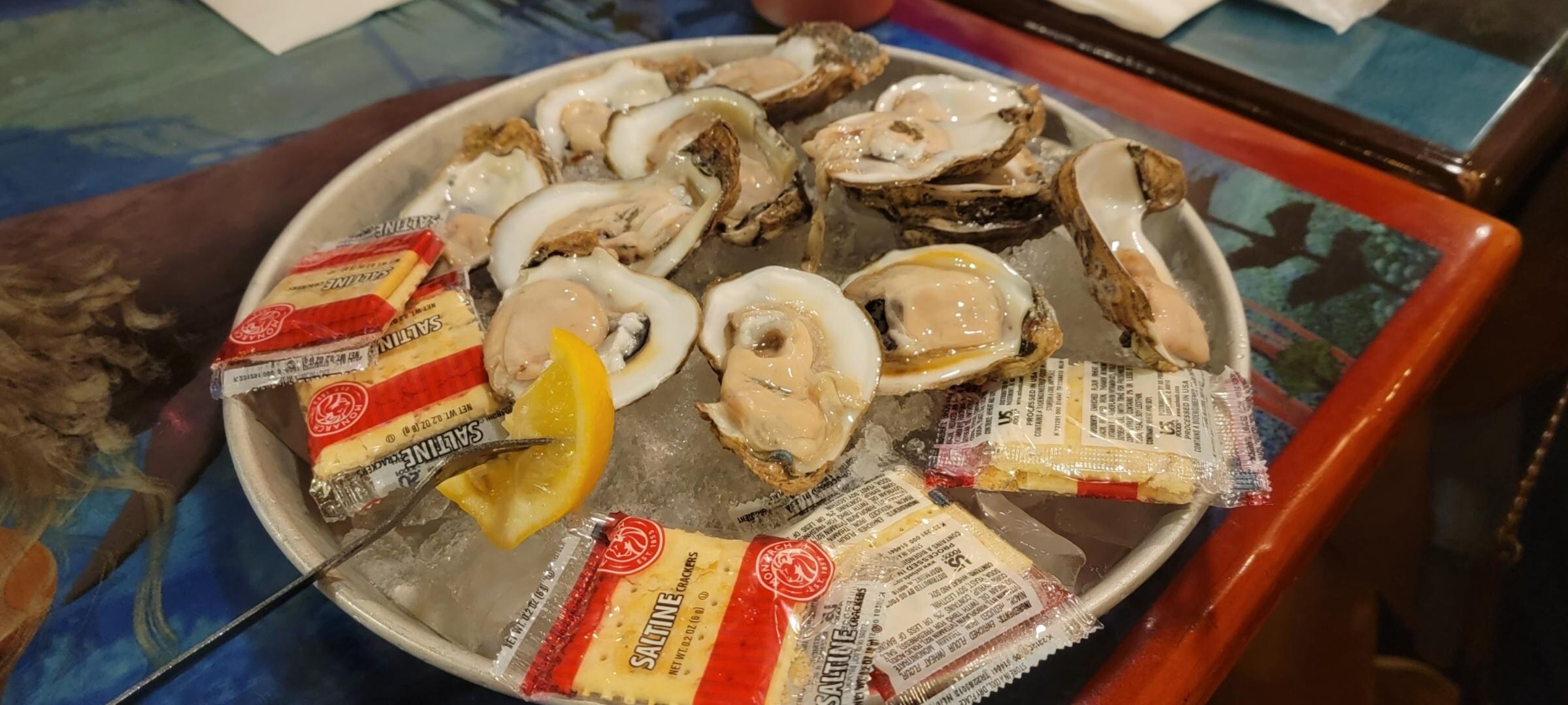 Raw Oysters on Ice
