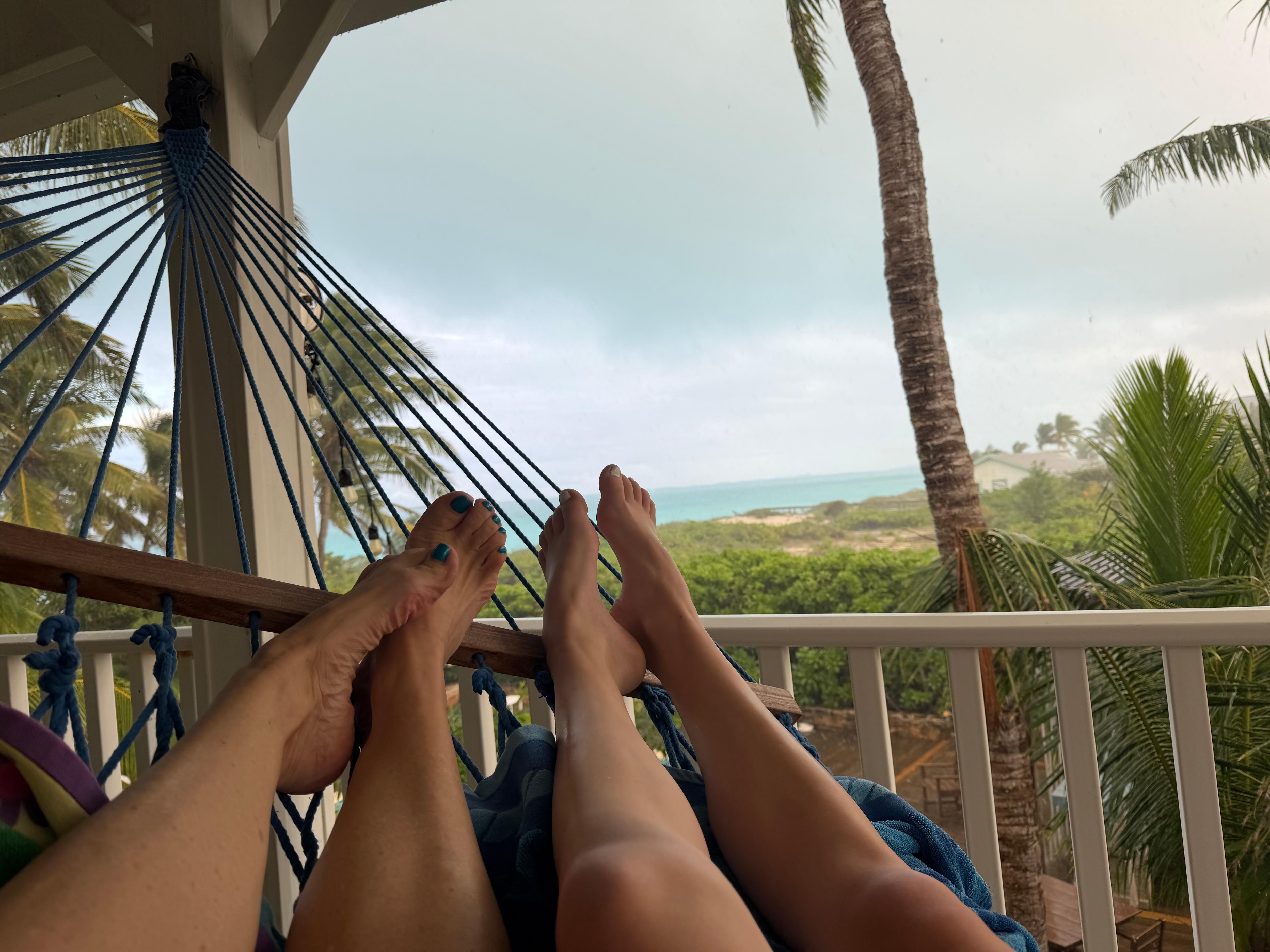 Hammock view from the deck. 