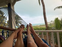 Hammock view from the deck.