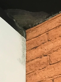 Moisissures juste au dessus de la tête de lit. Chambre #236
Hôtel Onomo airport Casablanca Maroc