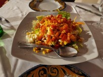 Awesome salad from the pizza restaurant nearby.
