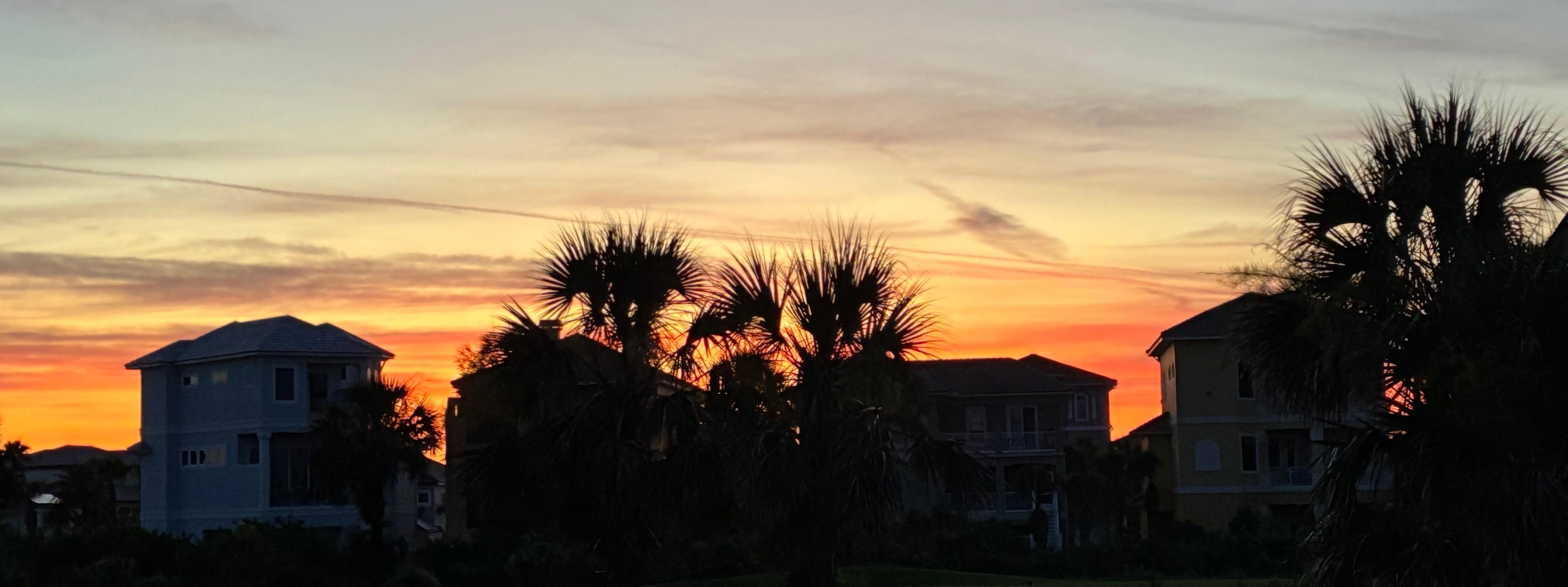 Sunset at the condo.  Beautiful!!!